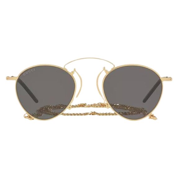 NWT GUCCI SUNGLASSES WITH GOLD CHAIN, LIMITED EDITION GUCCI EYEWEAR - Picture 2 of 3